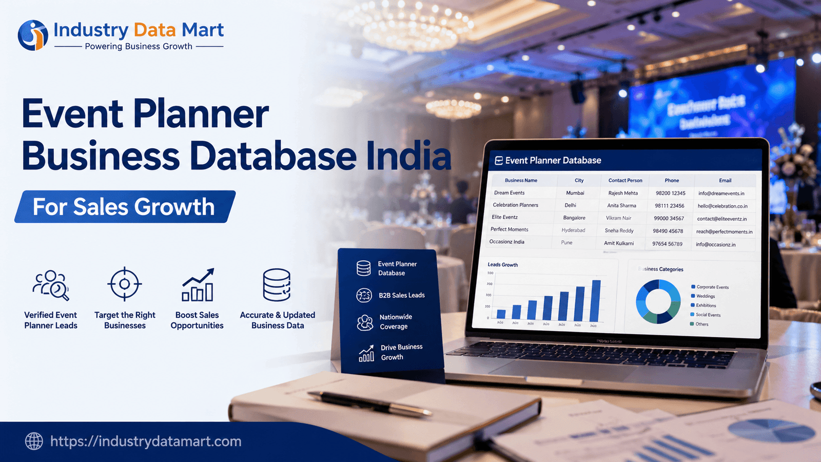 Event Planner Business Database India for Sales Growth