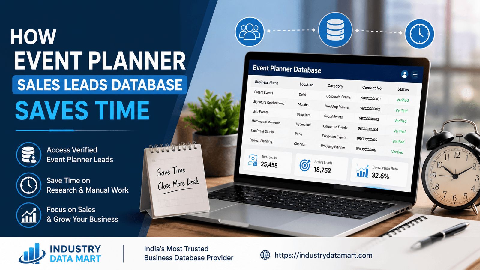 How Event Planner Sales Leads Database Saves Time