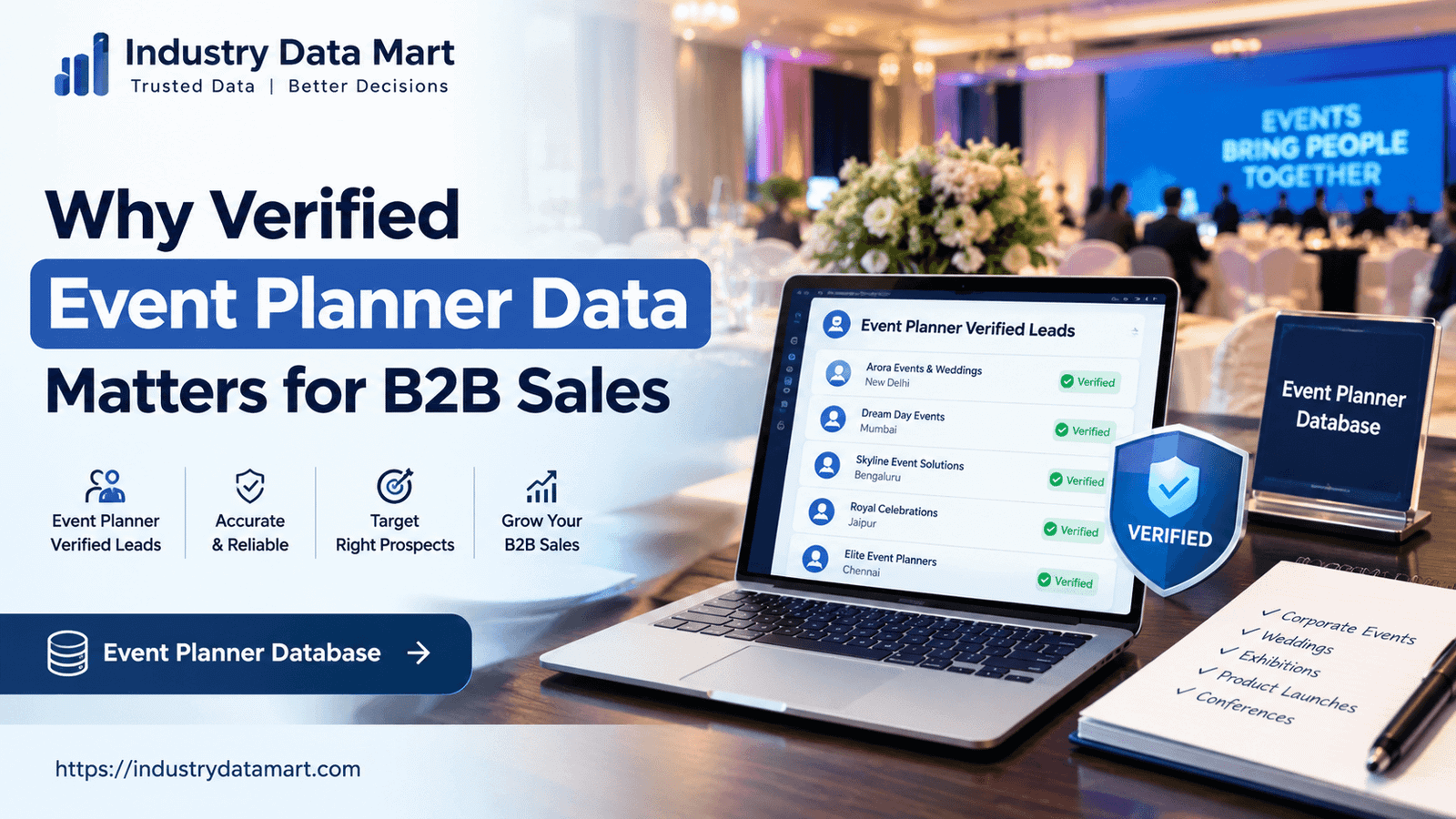 Why Verified Event Planner Data Matters for B2B Sales