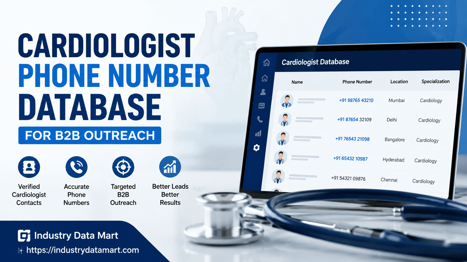 Cardiologist Phone Number Database for B2B Outreach