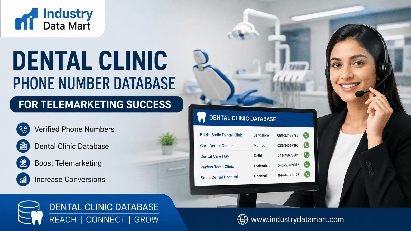 Dental Clinic Phone Number Database for Telemarketing Success