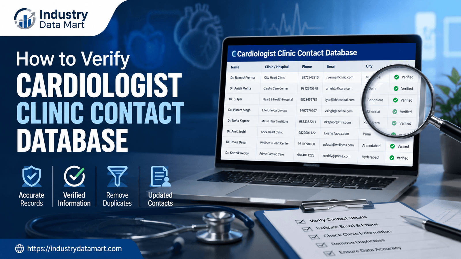 How to Verify a Cardiologist Contact Database