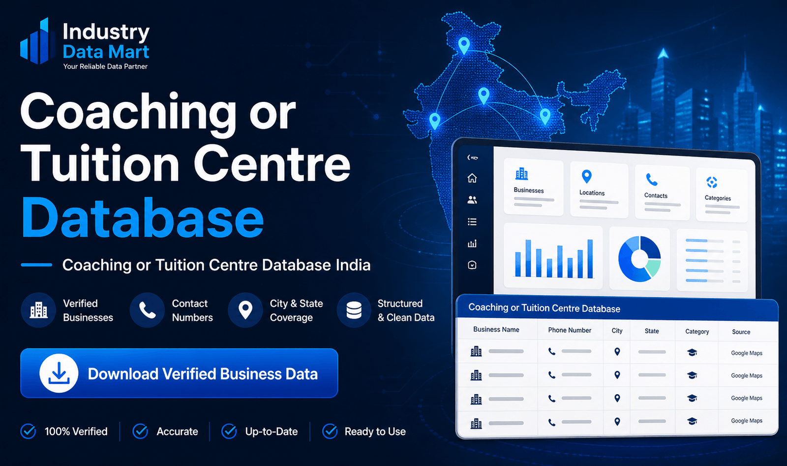 Coaching or Tuition Centre Database India