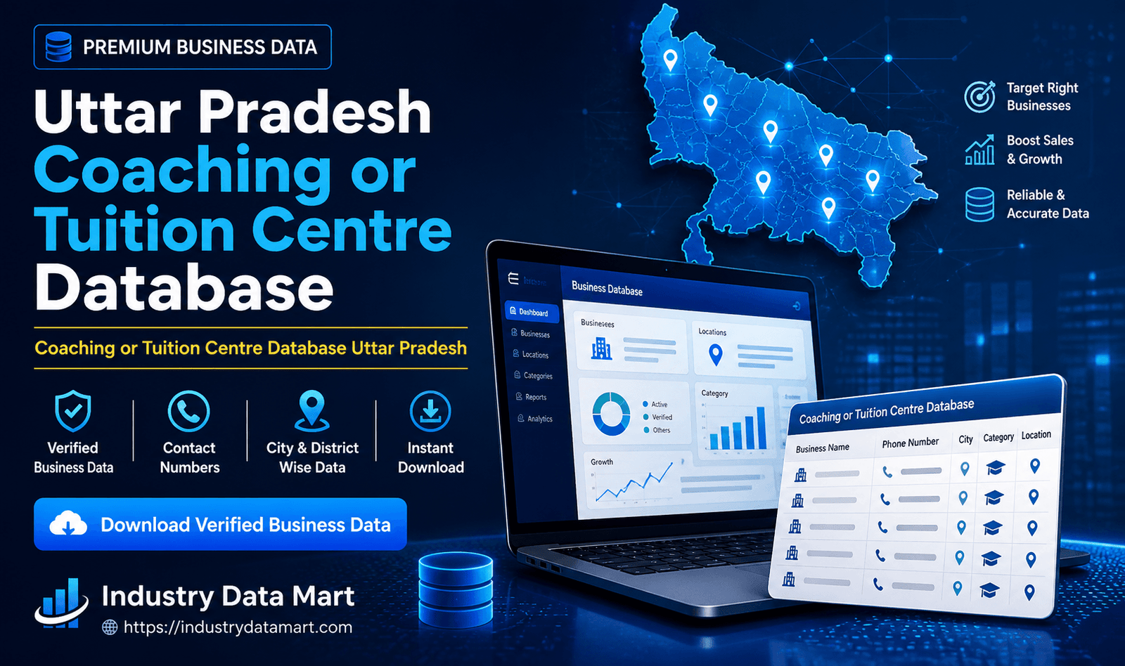 Coaching or Tuition Centre Database Uttar Pradesh