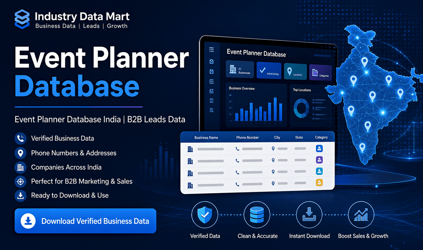 Event Planner Database India | B2B Leads Data