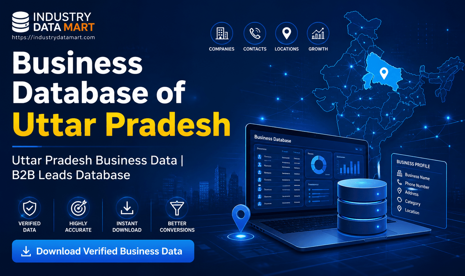 Uttar Pradesh Business Data | B2B Leads Database