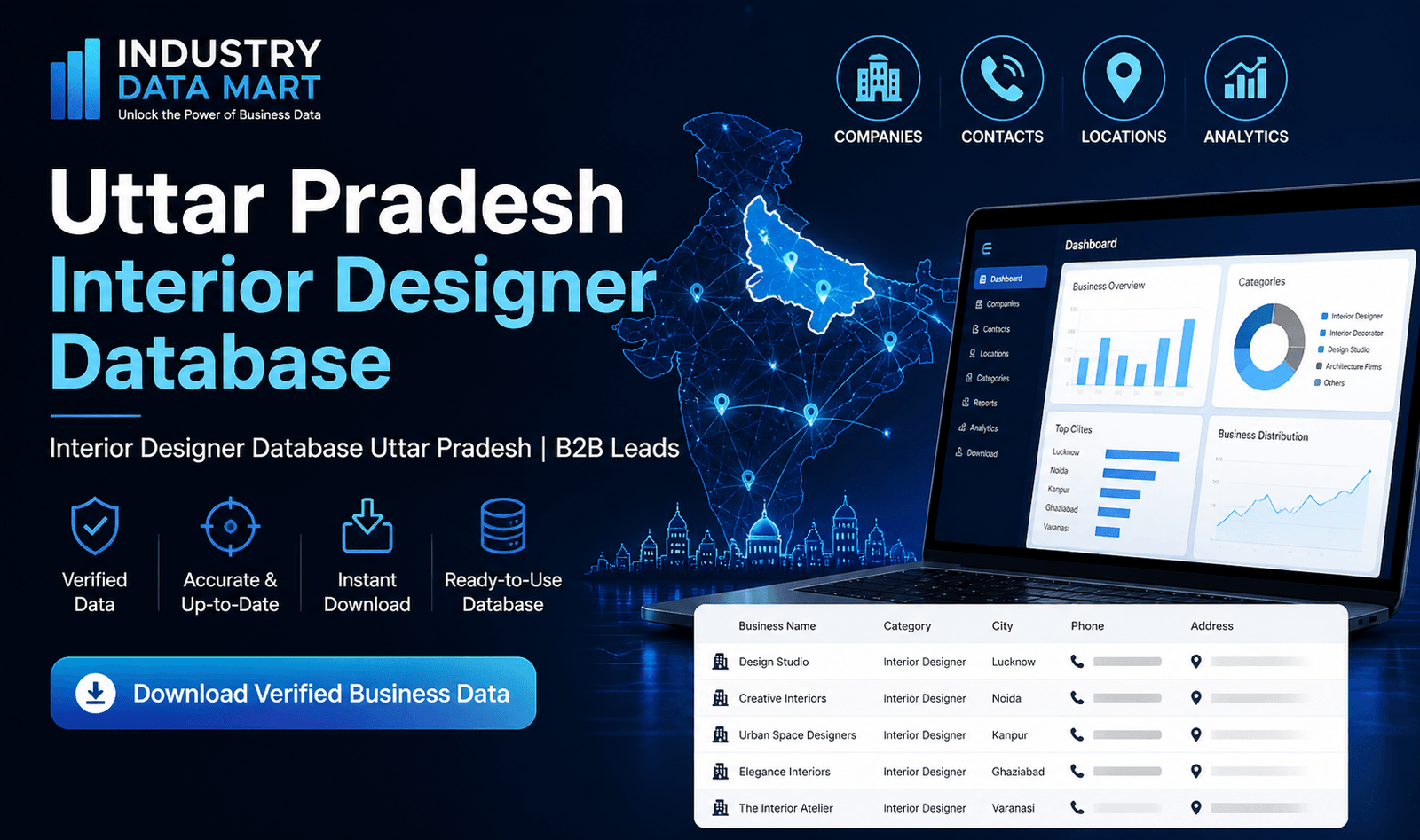 Interior Designer Database Uttar Pradesh | B2B Leads