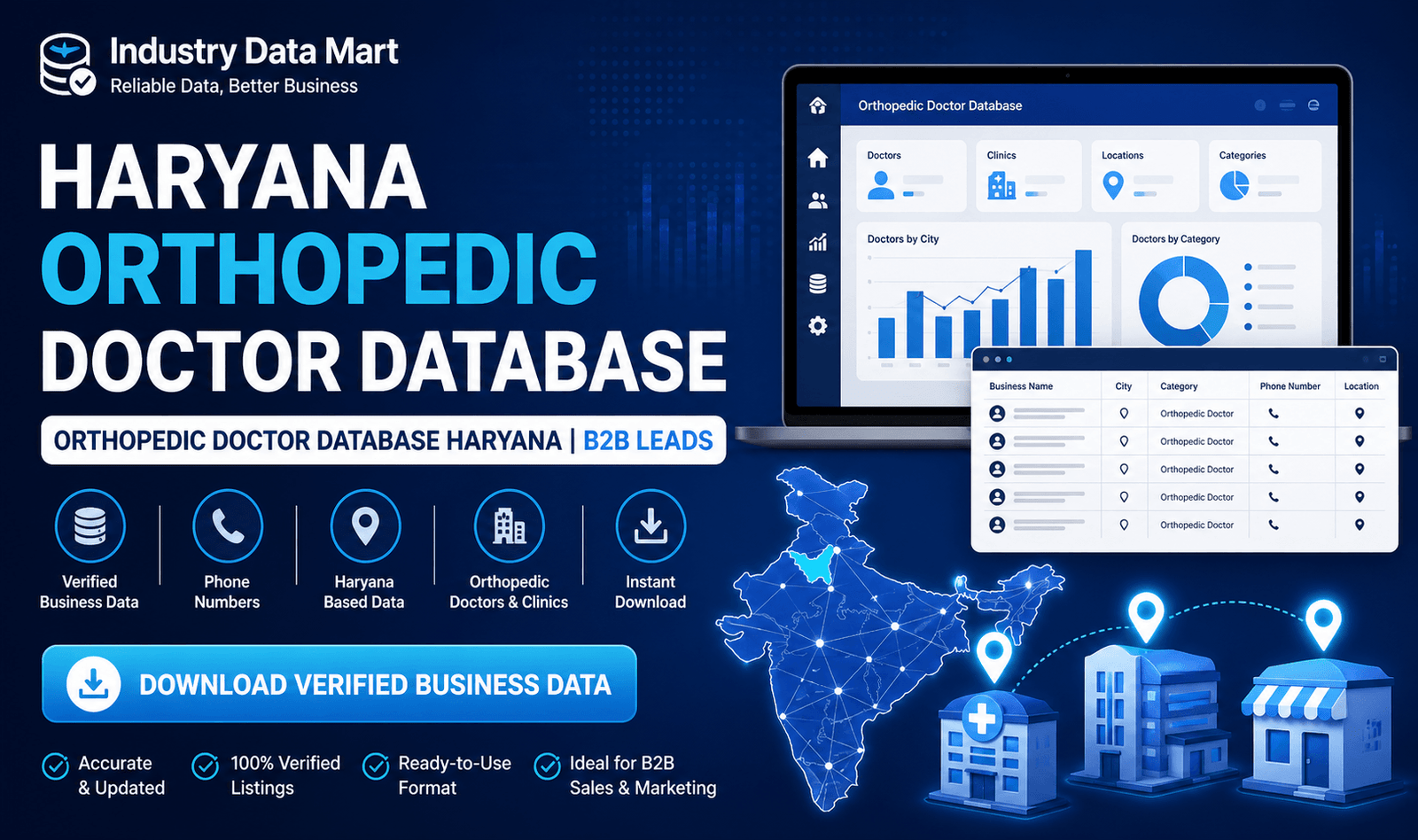 Orthopedic Doctor Database Haryana | B2B Leads