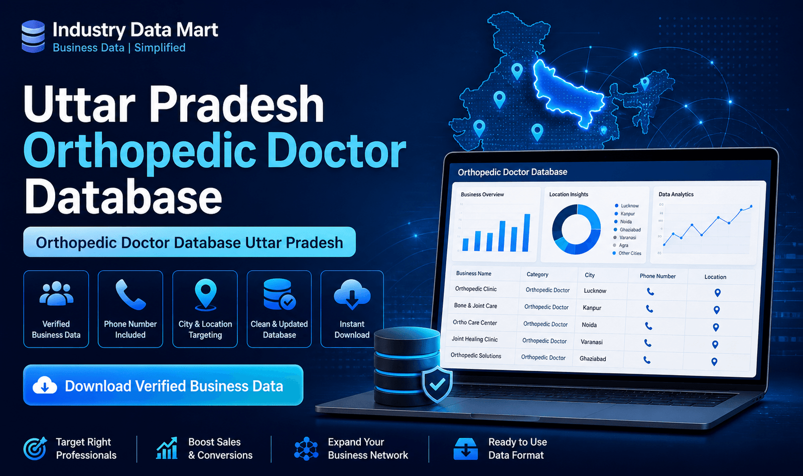 Orthopedic Doctor Database Uttar Pradesh