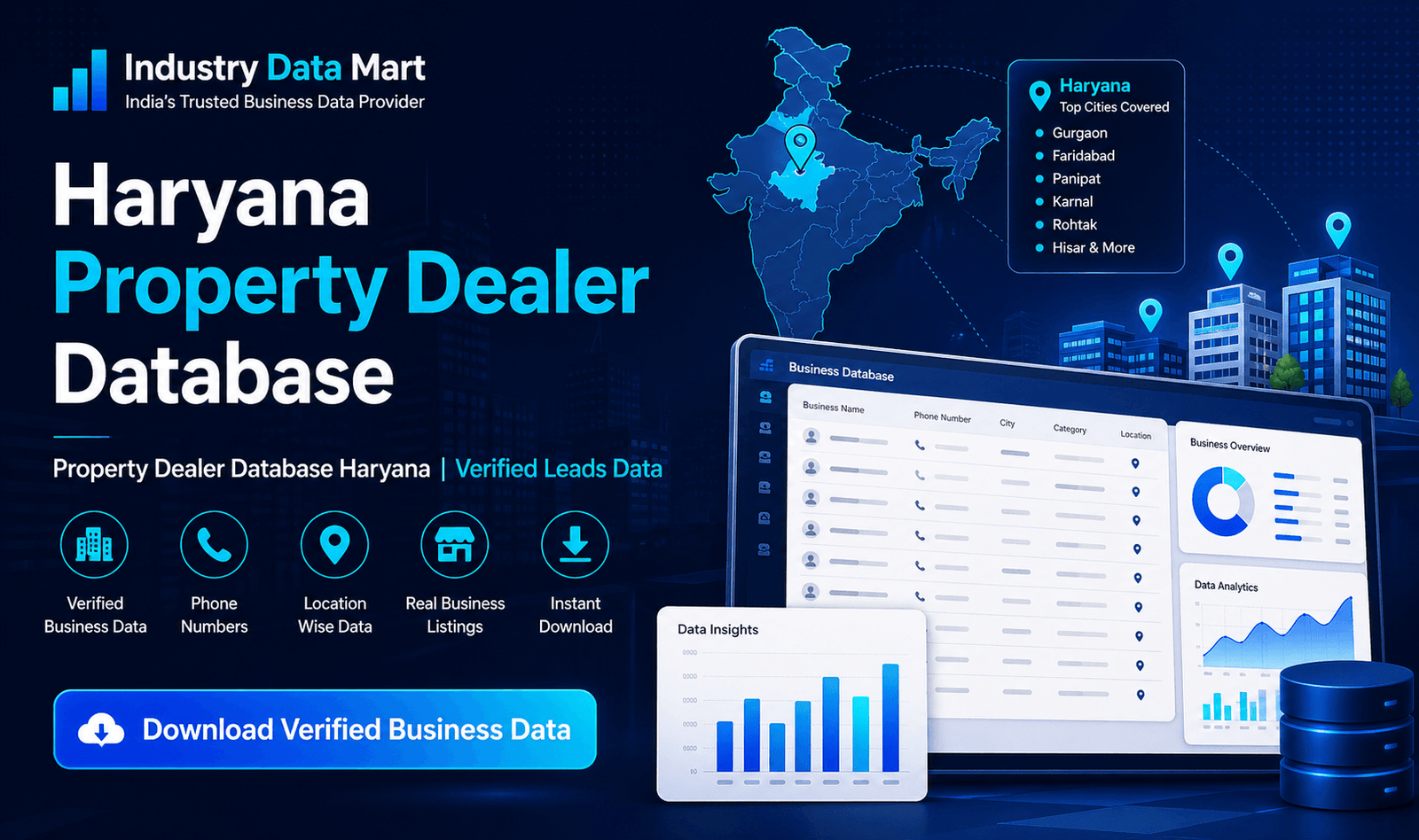 Property Dealer Database Haryana | Verified Leads Data